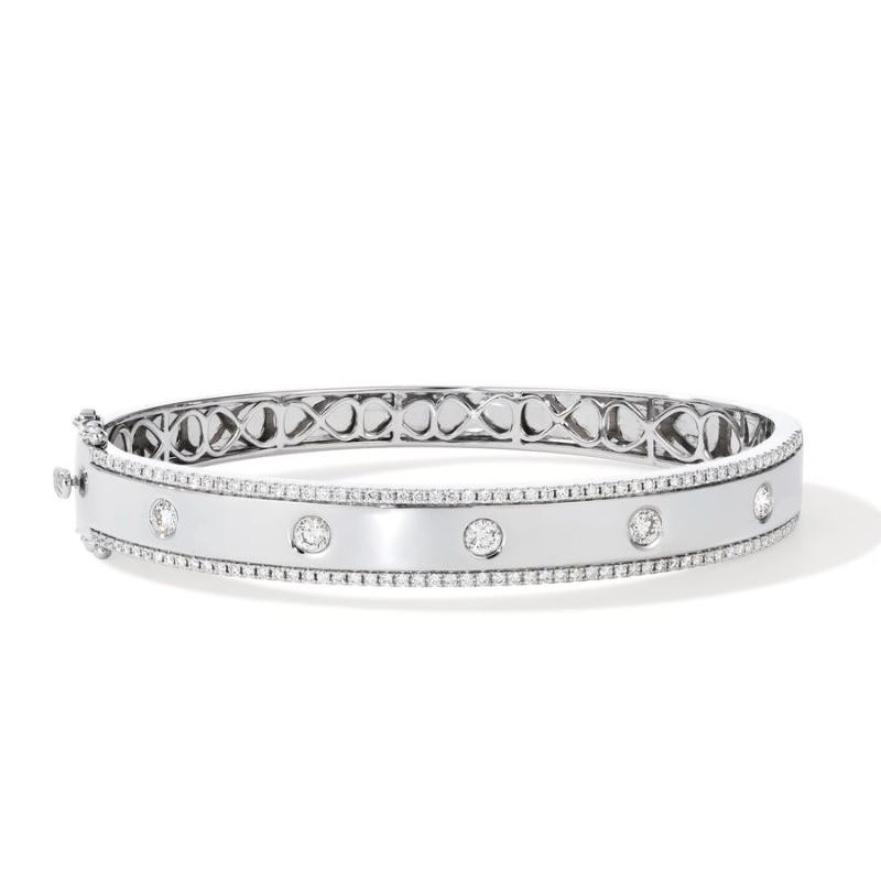 Le Vian&reg; Bangle featuring 1 1/5 cts. Vanilla Diamonds&reg; set in 14K Vanilla Gold&reg;