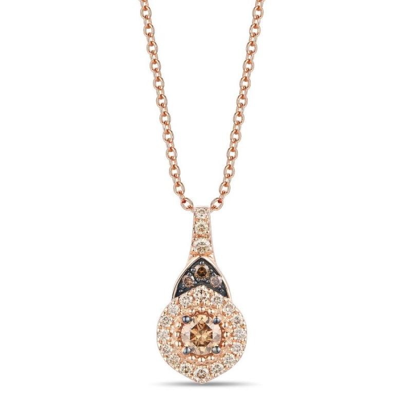 Le Vian&reg; Pendant featuring 1/4 cts. Chocolate Diamonds&reg; , 1/5 cts. Nude Diamonds&trade; set in 14K Strawberry Gold&reg;