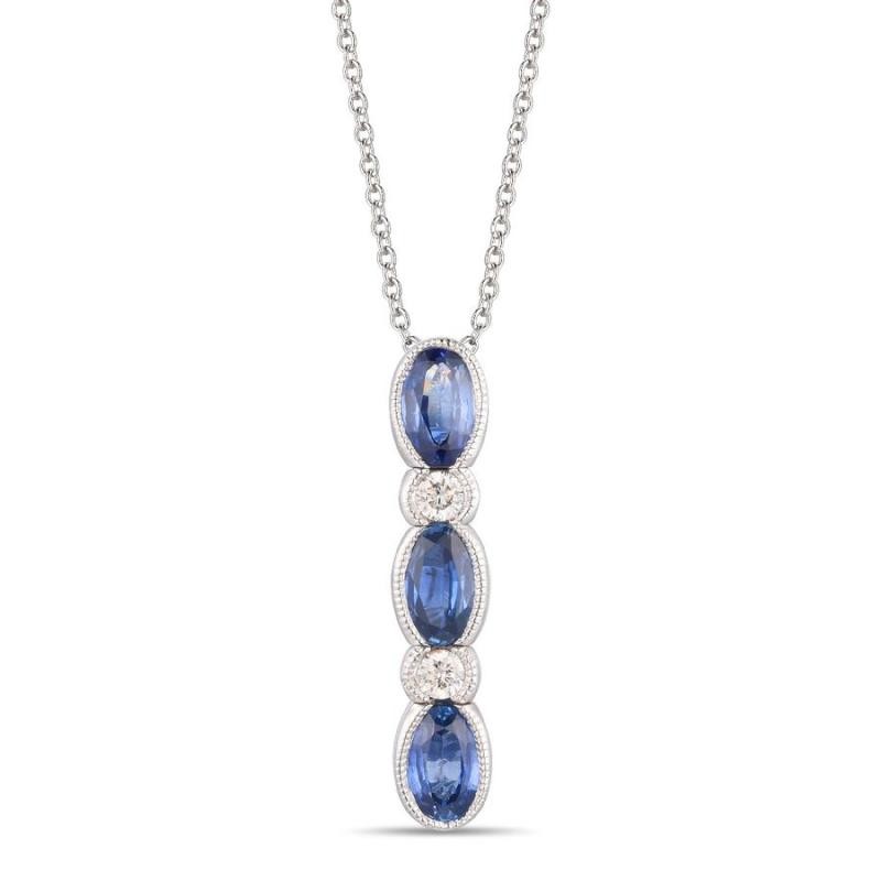 Le Vian&reg; Pendant featuring 7/8 cts. Blueberry Sapphire&trade; , 1/10 cts. Vanilla Diamonds&reg; set in 14K Vanilla Gold&reg;