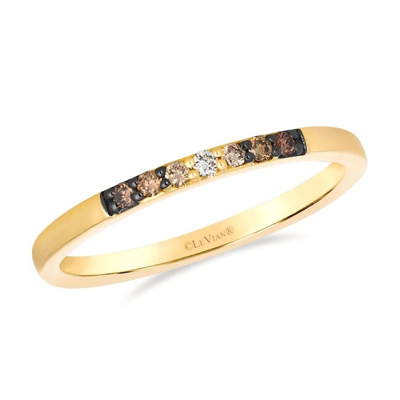 Le Vian Ombre&reg; Ring featuring 1/10 cts. Chocolate Ombré&reg; Diamonds set in 14K Honey Gold&trade;