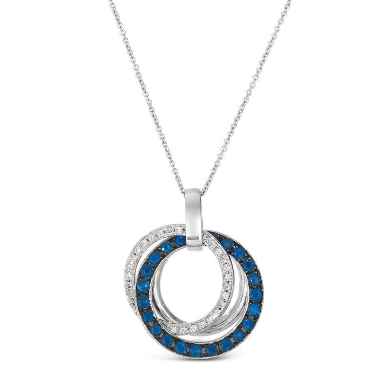 Le Vian&reg; Pendant featuring 5/8 cts. Blueberry Sapphire&trade; , 1/6 cts. Vanilla Diamonds&reg; set in 14K Vanilla Gold&reg;