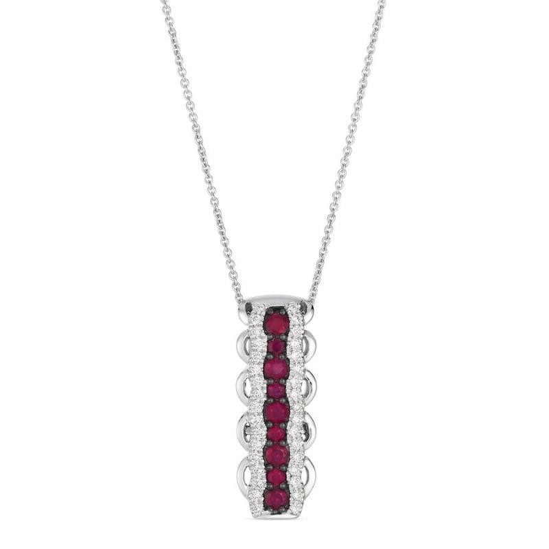 Le Vian&reg; Pendant featuring 3/8 cts. Passion Ruby&reg; , 1/4 cts. Vanilla Diamonds&reg; set in 14K Vanilla Gold&reg;