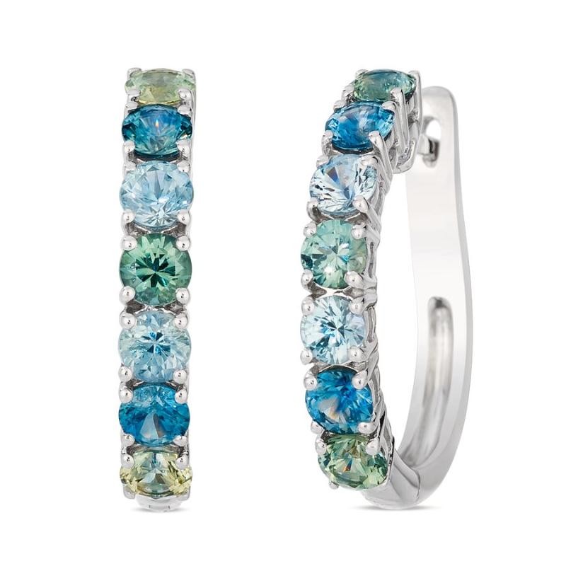 Le Vian&reg; Earrings featuring 1 5/8 cts. Montana Sapphire Ombré&trade; , set in 14K Vanilla Gold&reg;
