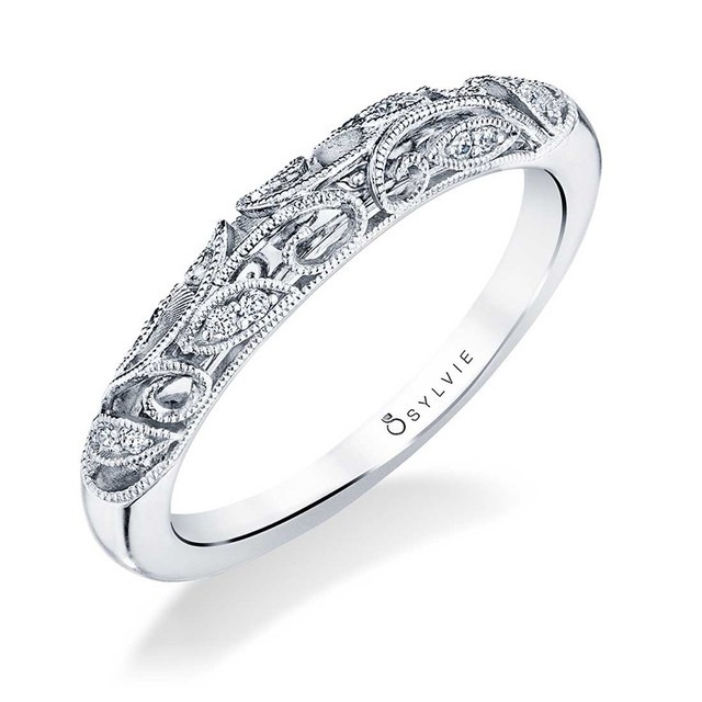 Intricate Diamond Wedding Band