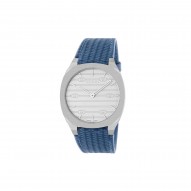 Gucci 25H Watch with Blue Leather Strap