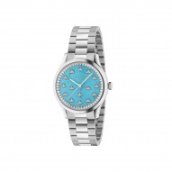 Gucci G-Timeless Multibee with Turquoise Dial and Steel Bracelet