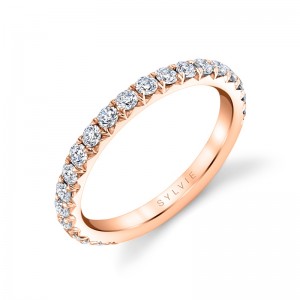 Sylvie Thick Pave Wedding Band - Malencia
