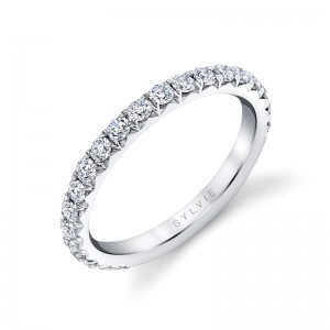 Sylvie Thick Pave Wedding Band - Malencia