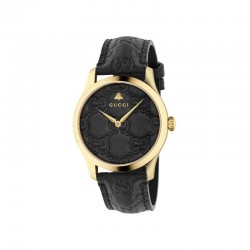 Gucci G-Timeless Signature Watch in Black