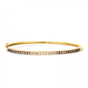 Le Vian Ombre&reg; Bangle featuring 1 cts. Chocolate Ombré&reg; Diamonds set in 14K Honey Gold&trade;