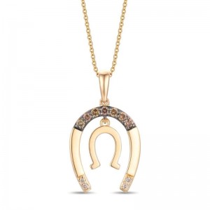 Le Vian&reg; Pendant featuring 1/8 cts. Chocolate Diamonds&reg; , Nude Diamonds&trade; set in 14K Honey Gold&trade;