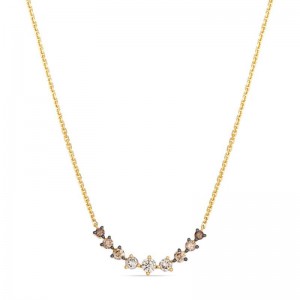 Le Vian Ombre&reg; Adjustable Necklace featuring 1/2 cts. Chocolate Ombré&reg; Diamonds set in 14K Honey Gold&trade;
