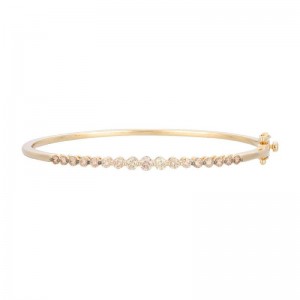 Le Vian Ombre&reg; Bangle featuring 1 cts. Chocolate Ombré&reg; Diamonds set in 14K Honey Gold&trade;