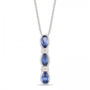 Le Vian&reg; Pendant featuring 7/8 cts. Blueberry Sapphire&trade; , 1/10 cts. Vanilla Diamonds&reg; set in 14K Vanilla Gold&reg;
