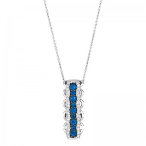 Le Vian&reg; Pendant featuring 3/8 cts. Blueberry Sapphire&trade; , 1/4 cts. Vanilla Diamonds&reg; set in 14K Vanilla Gold&reg;