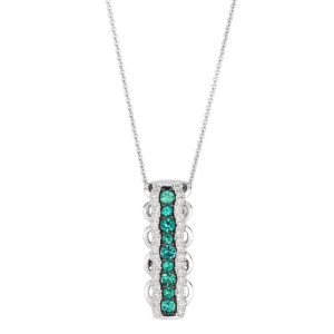 Le Vian&reg; Pendant featuring 1/3 cts. Costa Smeralda Emeralds&trade; , 1/4 cts. Vanilla Diamonds&reg; set in 14K Vanilla Gold&reg;