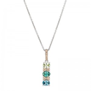 Le Vian&reg; Pendant featuring 1/2 cts. Montana Sapphire Ombré&trade; , 1/8 cts. Nude Diamonds&trade; set in 14K Vanilla Gold&reg;