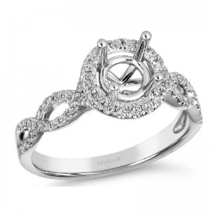 Le Vian Couture&reg; Ring featuring 1/2 cts. Blueberry Diamonds&reg; , 1/3 cts. Vanilla Diamonds&reg; set in P14 Vanilla Gold&reg;