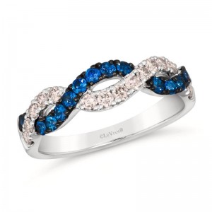Le Vian&reg; Ring featuring 3/8 cts. Blueberry Sapphire&trade; , 1/3 cts. Nude Diamonds&trade; set in 14K Vanilla Gold&reg;