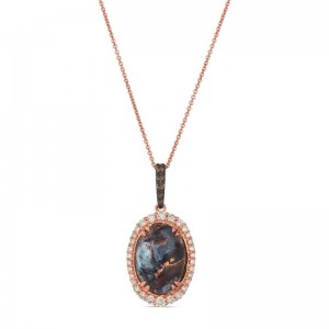Le Vian&reg; Pendant featuring 4 1/2 cts. Chocolate Aquadite&trade; , 3/8 cts. Nude Diamonds&trade; , 1/20 cts. Chocolate Diamonds&reg; set in 14K Strawberry Gold&reg;