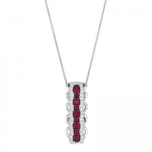 Le Vian&reg; Pendant featuring 3/8 cts. Passion Ruby&reg; , 1/4 cts. Vanilla Diamonds&reg; set in 14K Vanilla Gold&reg;