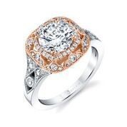 Jade Vintage Inspired Engagement Ring