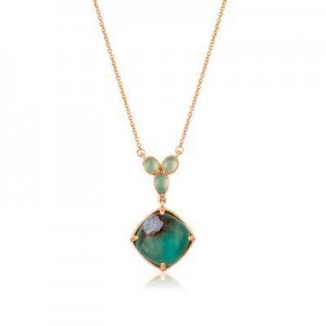 LeVian 14K Strawberry Gold® Aquaprase Candy 5 3/8 cttw Necklace