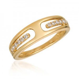 LeVian 14K Honey Gold Ring with Nude Diamonds 1/6 cttw