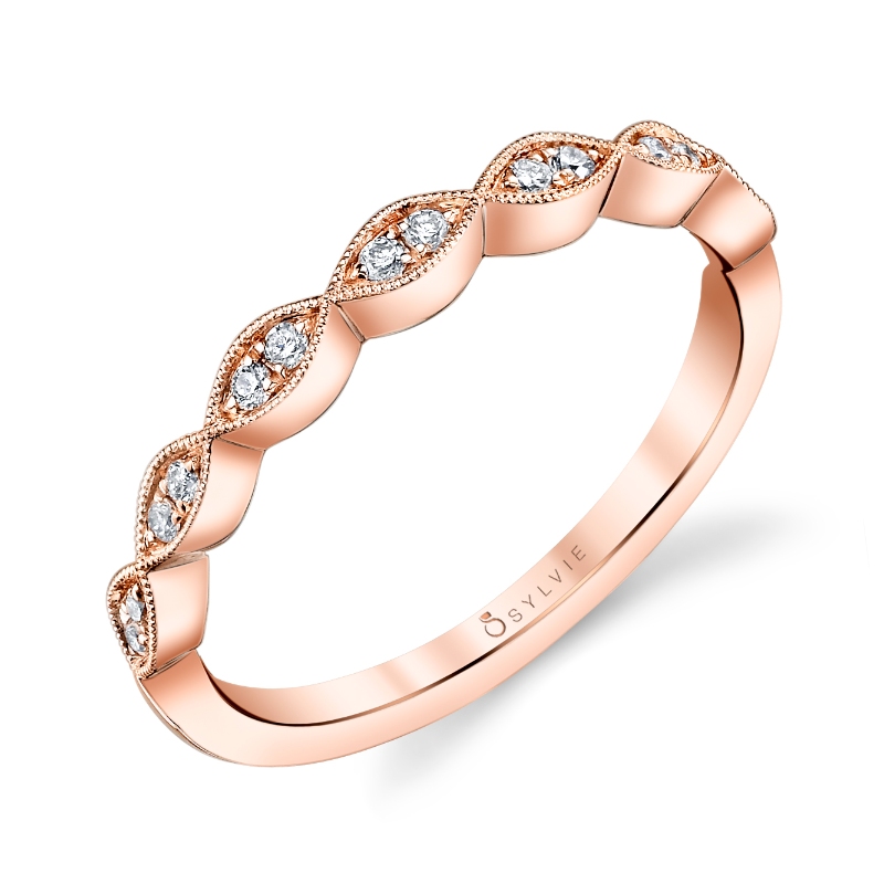 Sylvie Diamond Stackable Wedding Band - Madeleina