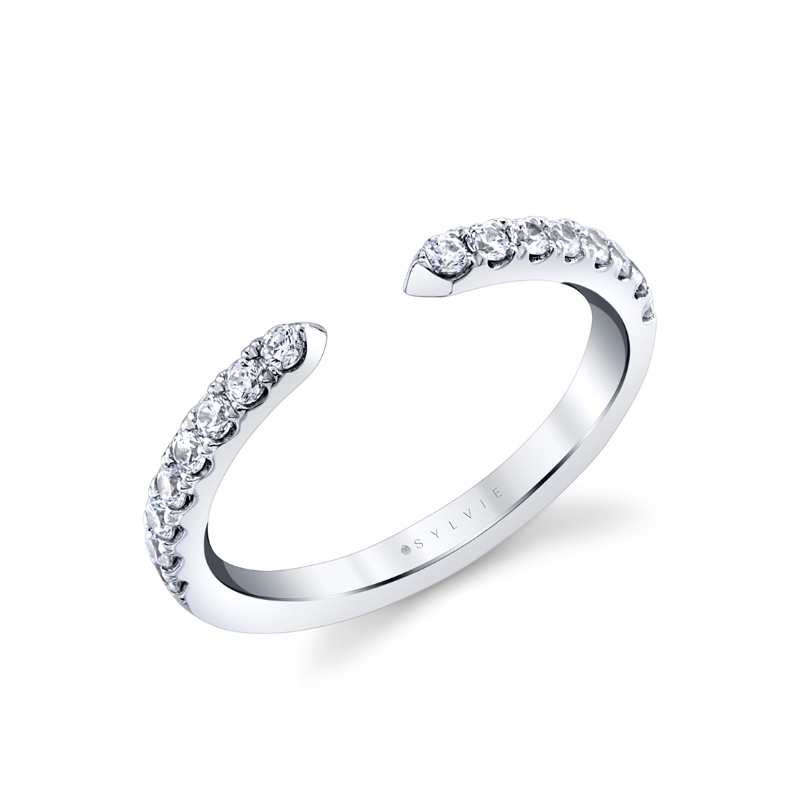 Sylvie Classic Modern Open Wedding Band
