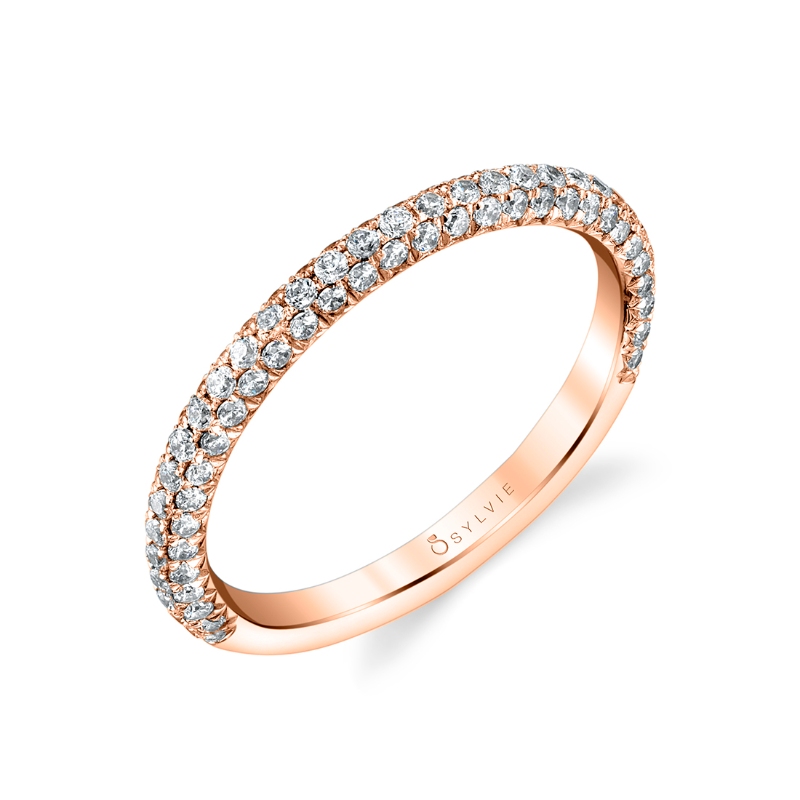 Sylvie Classic Pave Wedding Band - Jayla