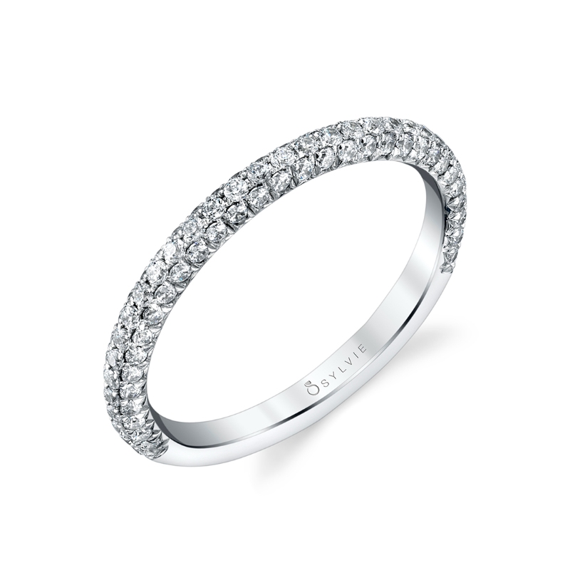 Sylvie Classic Pave Wedding Band - Jayla