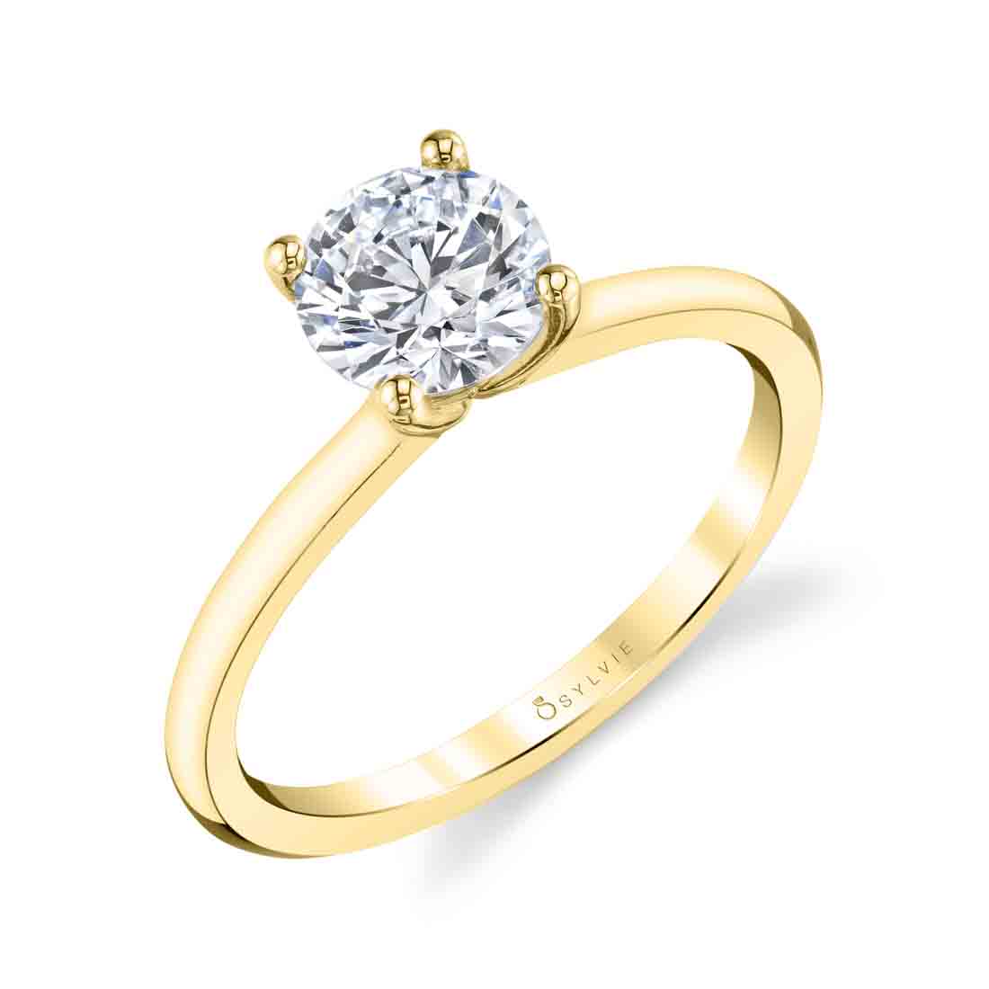 Dominique Solitaire Diamond Engagement Ring | Kranich's Inc