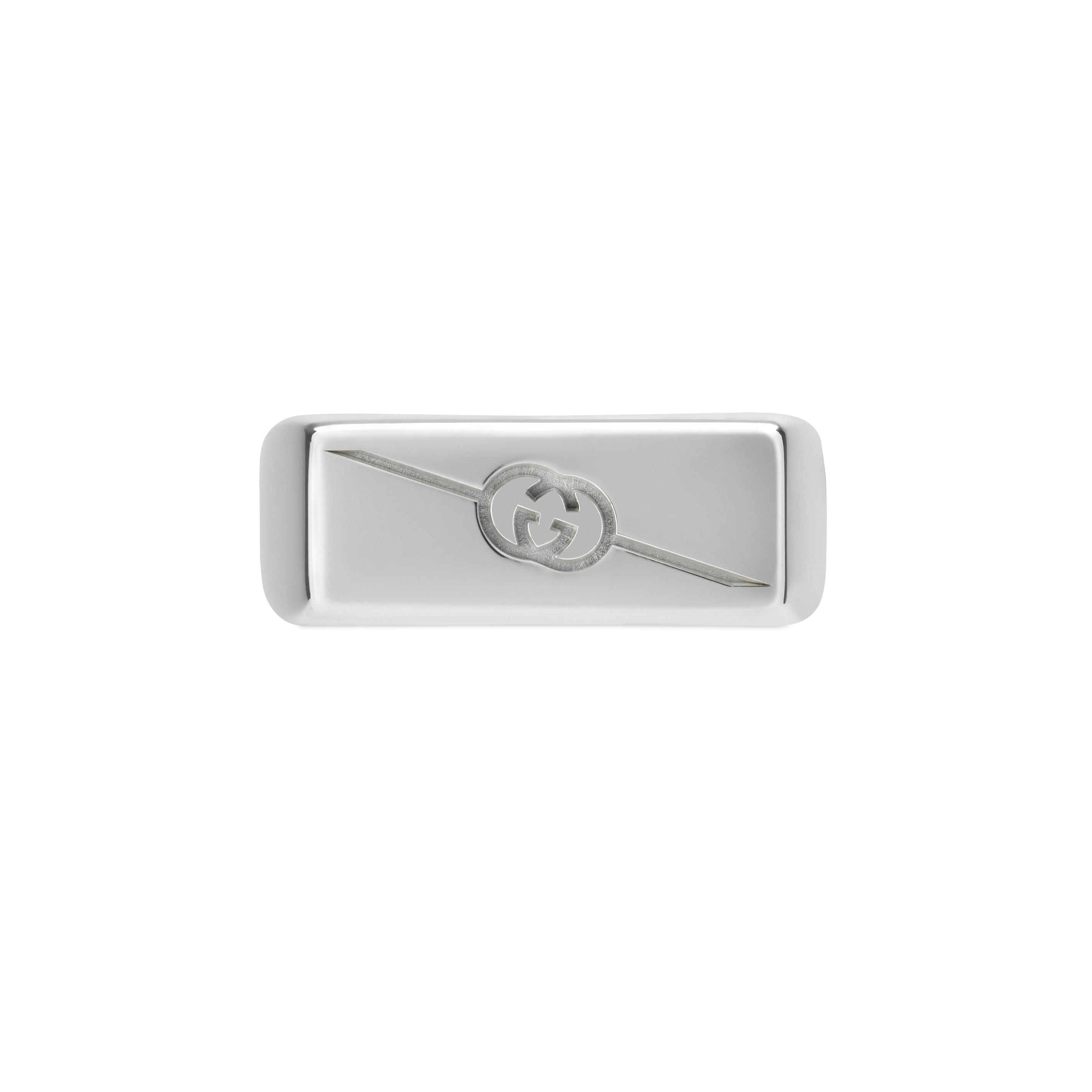 Gucci Tag Ring with Interlocking G Logo