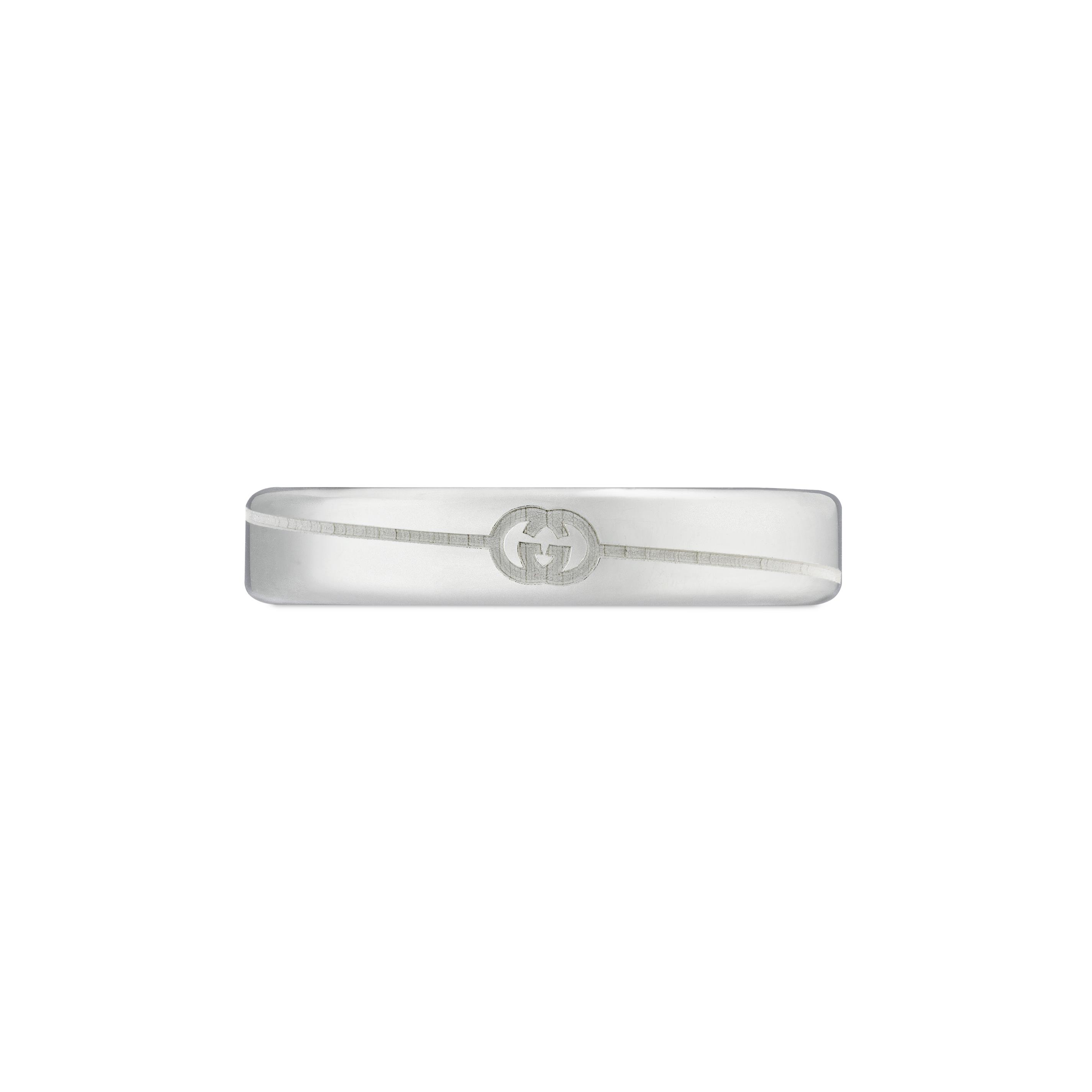 Gucci Ring Interlocking G Logo 4mm Band
