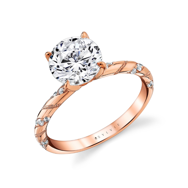 Sylvie Tulira Twist Diamond Engagement Ring - Delphine