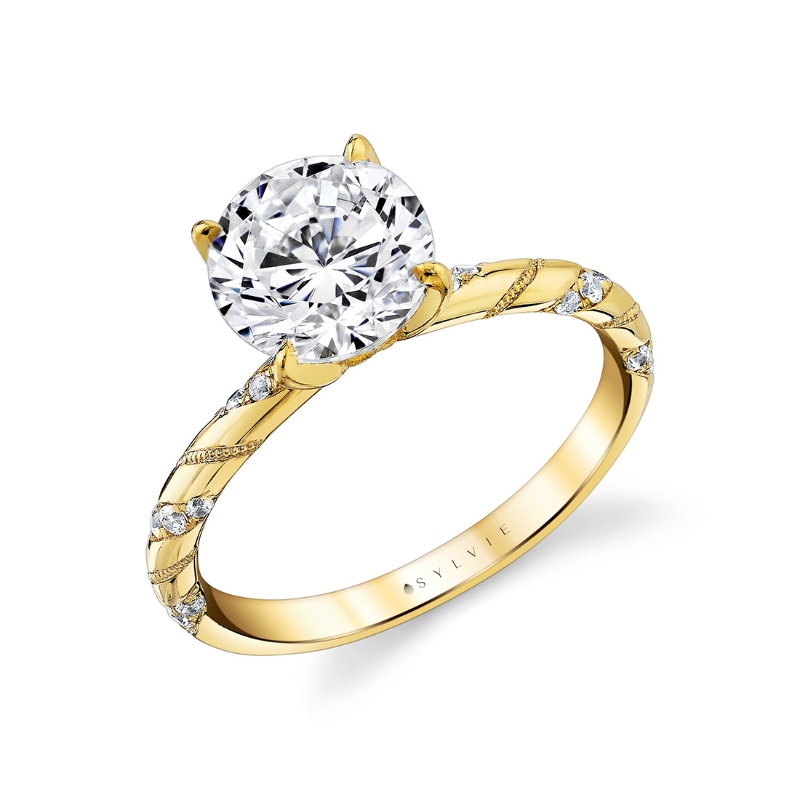Sylvie Tulira Twist Diamond Engagement Ring - Delphine