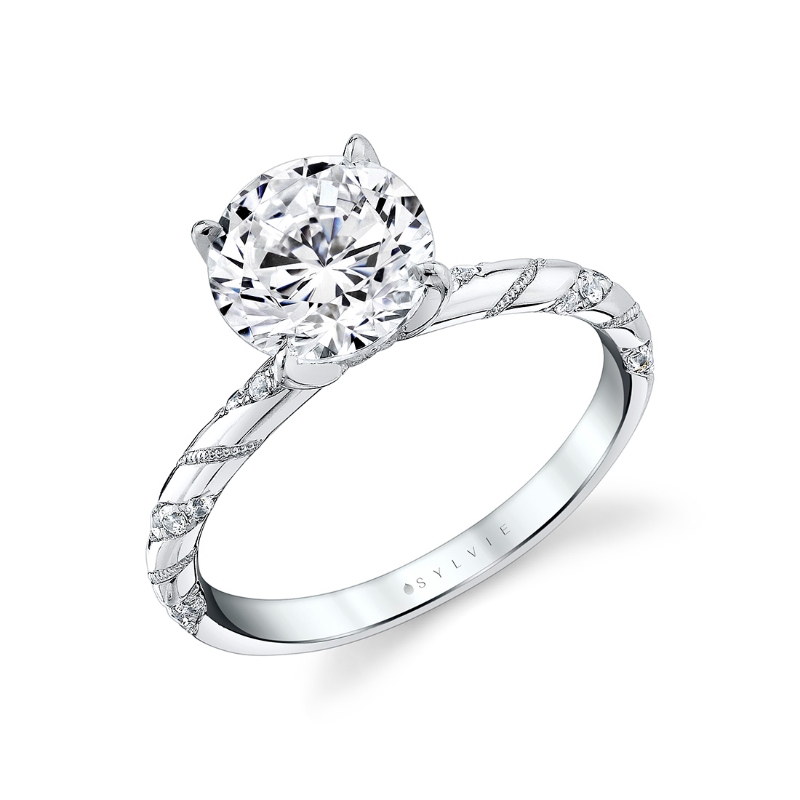 Sylvie Tulira Twist Diamond Engagement Ring - Delphine