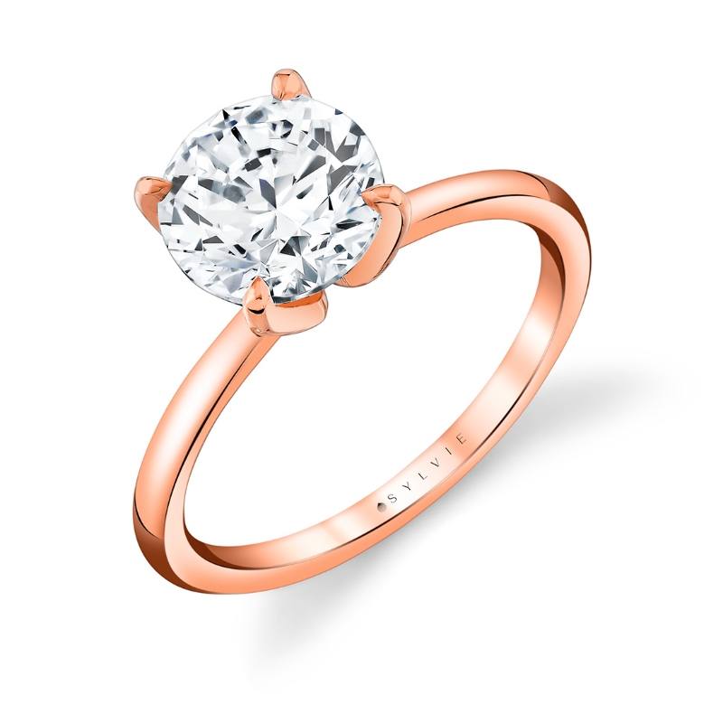 Sylvie Tulira Solitaire Marquise Petal Prong Engagement Ring - Chrys
