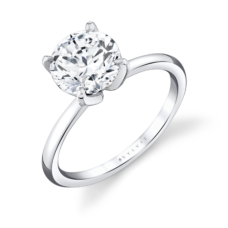 Sylvie Tulira Solitaire Marquise Petal Prong Engagement Ring - Chrys