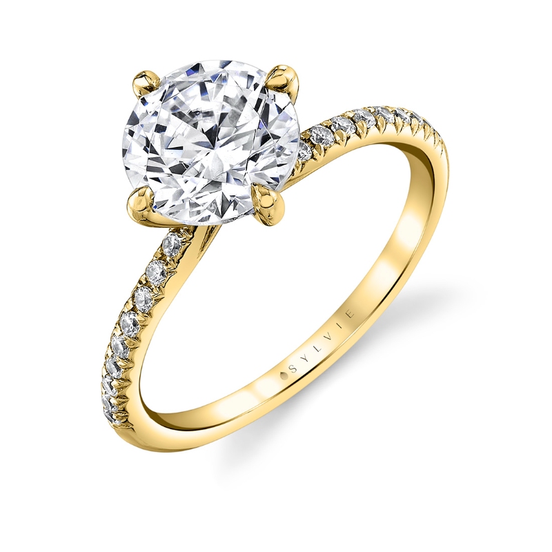 Sylvie Tulira Compass Set Vine Engagement Ring - Kai