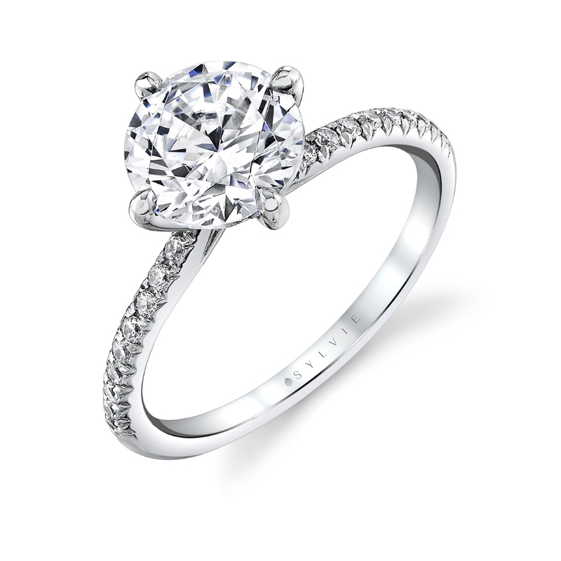 Sylvie Tulira Compass Set Vine Engagement Ring - Kai