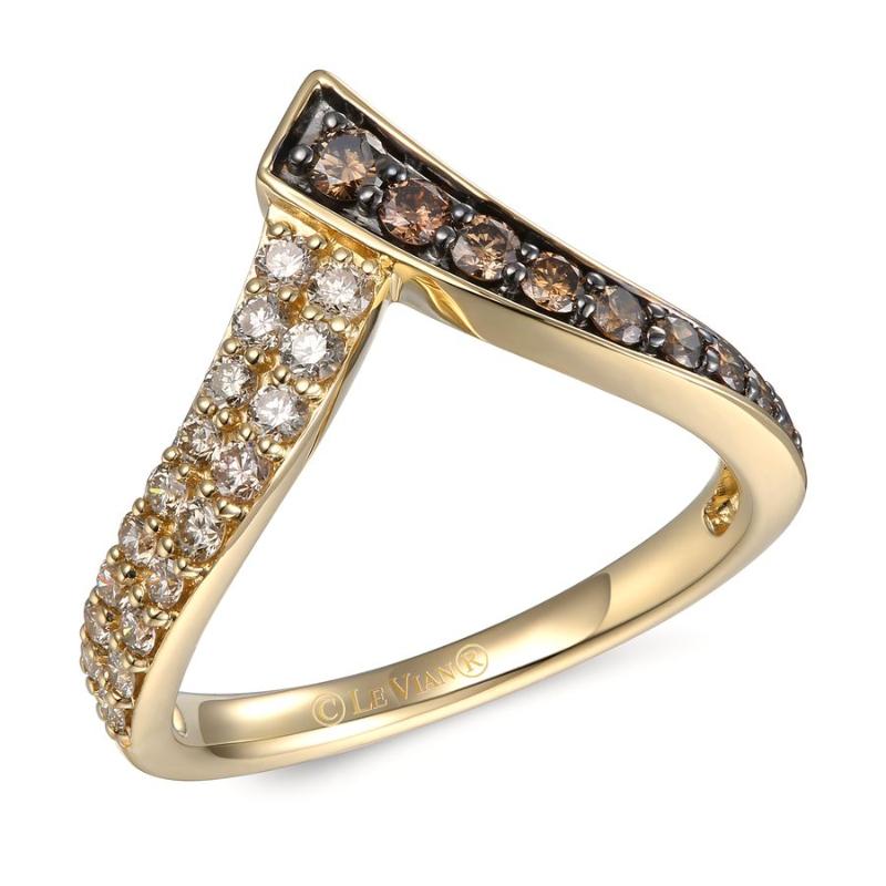 Le Vian&reg; Ring featuring 1/3 cts. Chocolate Diamonds&reg; , 3/8 cts. Nude Diamonds&trade; set in 14K Honey Gold&trade;
