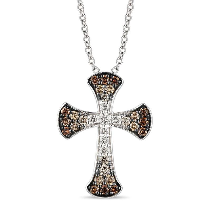 Le Vian Ombre&reg; Pendant featuring 1/2 cts. Chocolate Ombré&reg; Diamonds set in 14K Vanilla Gold&reg;