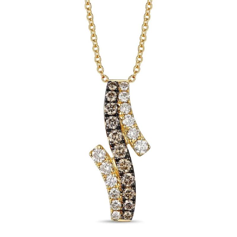 Le Vian&reg; Pendant featuring 1/3 cts. Chocolate Diamonds&reg; , 1/3 cts. Nude Diamonds&trade; set in 14K Honey Gold&trade;