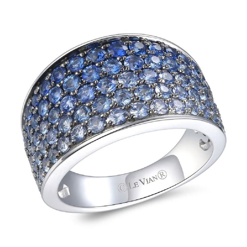 Le Vian Ombre&reg; Ring featuring 2 1/3 cts. Denim Ombré&reg; Sapphire, set in 14K Vanilla Gold&reg;