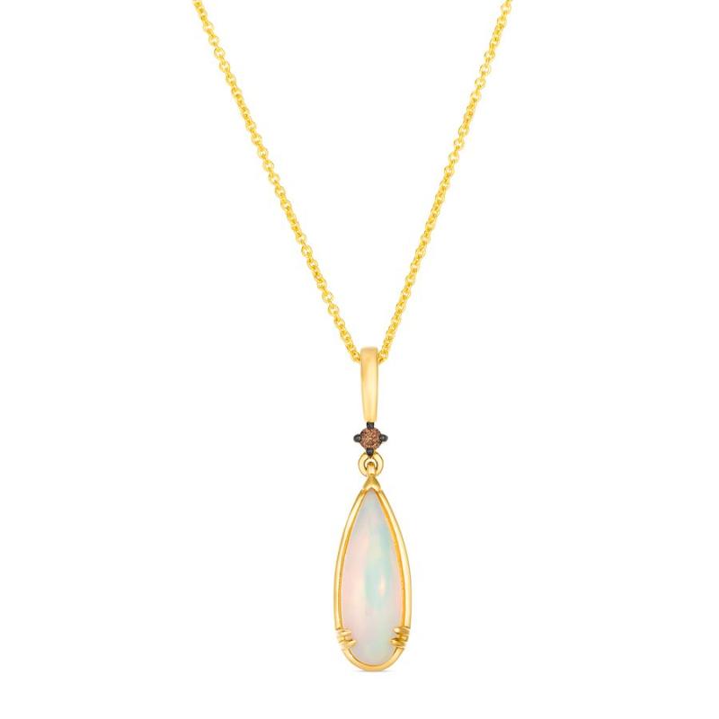 Le Vian Chocolatier&reg; Pendant featuring 1 cts. Neopolitan Opal&reg; , Chocolate Diamonds&reg; set in 14K Honey Gold&trade;