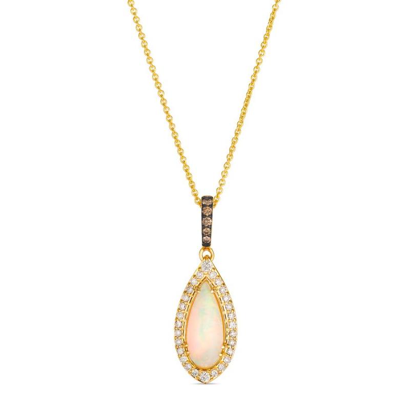 Le Vian&reg; Pendant featuring 7/8 cts. Neopolitan Opal&reg; , 1/6 cts. Nude Diamonds&trade; , Chocolate Diamonds&reg; set in 14K Honey Gold&trade;