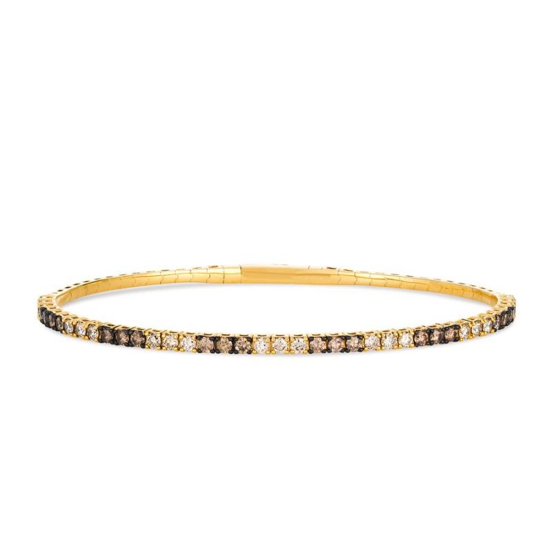 Le Vian&reg; Bangle featuring 5/8 cts. Chocolate Diamonds&reg; , 3/4 cts. Nude Diamonds&trade; set in 14K Honey Gold&trade;