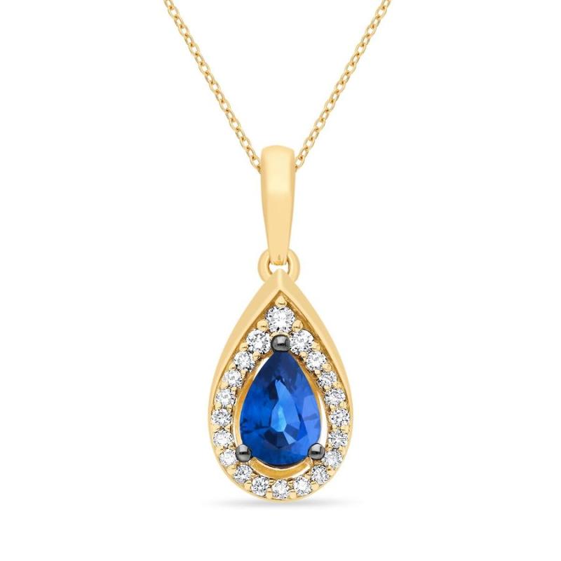 Le Vian&reg; Pendant featuring 1/2 cts. Blueberry Sapphire&trade; , 1/10 cts. Nude Diamonds&trade; set in 14K Honey Gold&trade;